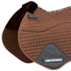 Weatherbeeta Prime Comfy Fleece Jump Shaped Saddle Pad #colour_brown