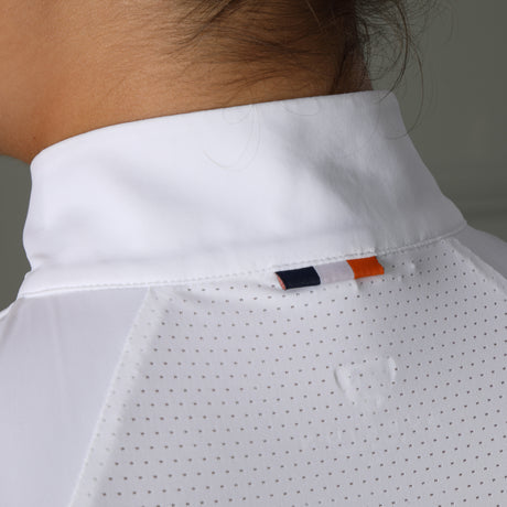 Shires Aubrion Newbel Ladies Sleeveless Show Shirt #colour_white