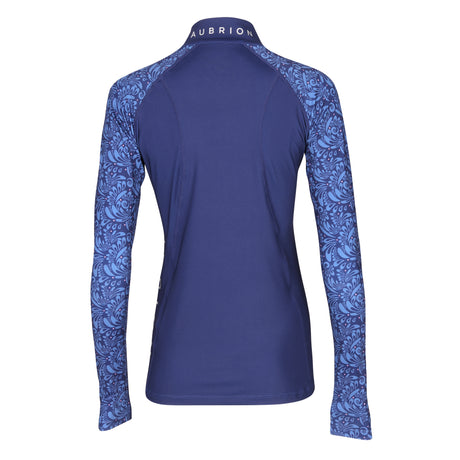 Shires Aubrion Hyde Park Ladies Cross Country Shirt #colour_navy-paisley