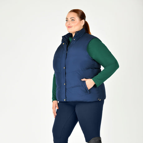 Dublin Ladies Curve Patrice Puffer Vest #colour_naval-academy