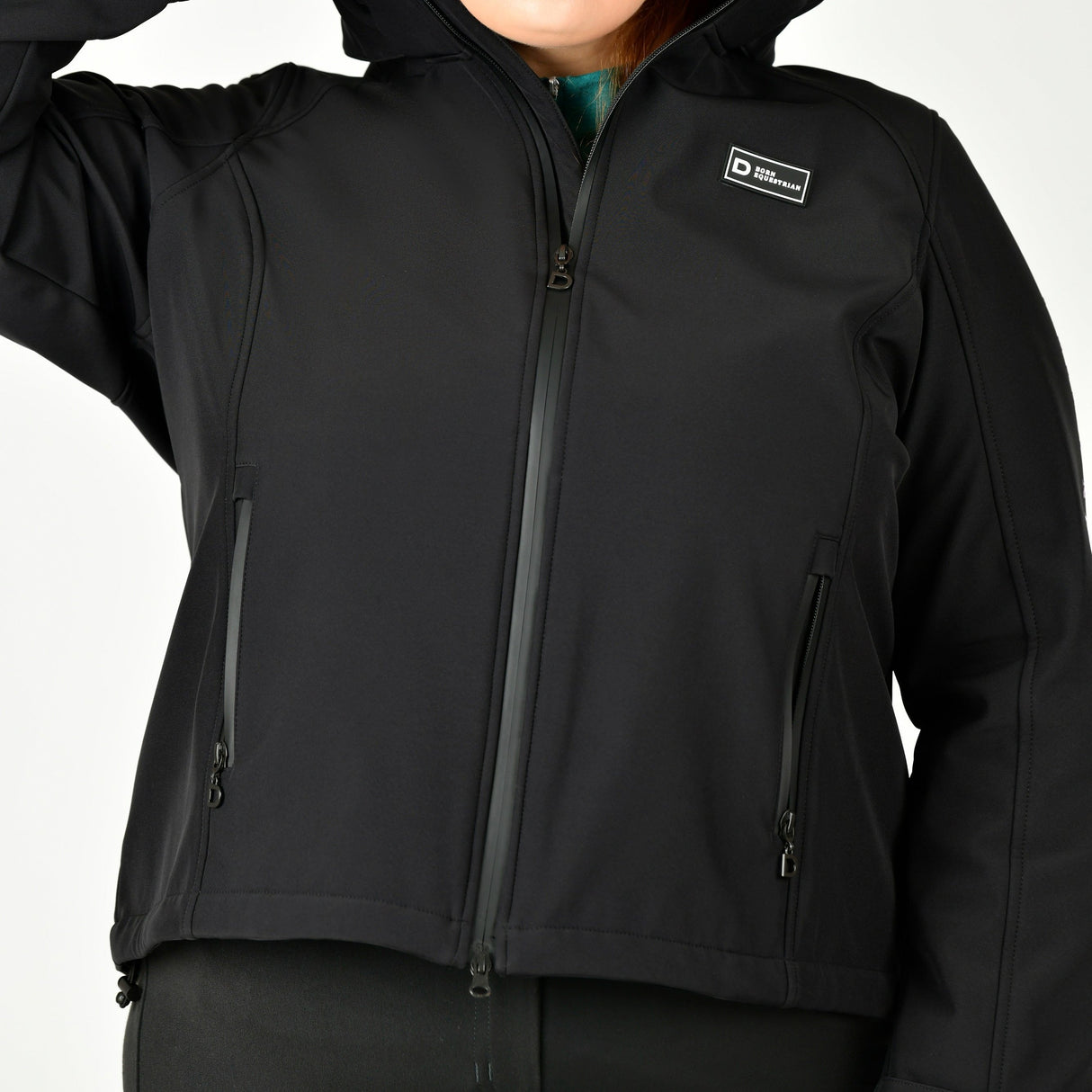 Dublin Ladies Curve Scarlett Soft Shell Bonded Jacket #colour_black