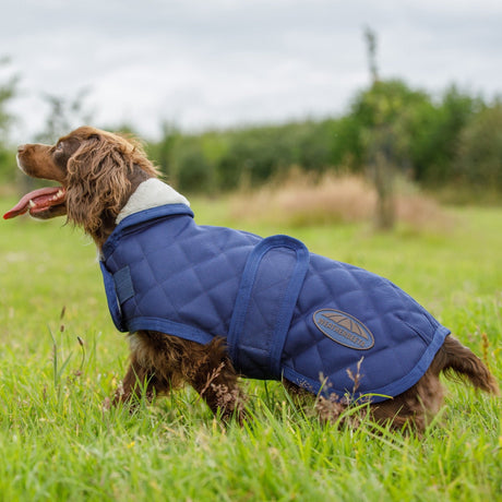 Weatherbeeta Comfitec Deluxe Diamond Quilt Dog Coat #colour_navy