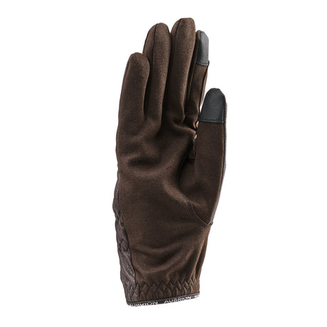 Shires Aubrion Stadium Child's Riding Gloves #colour_brown