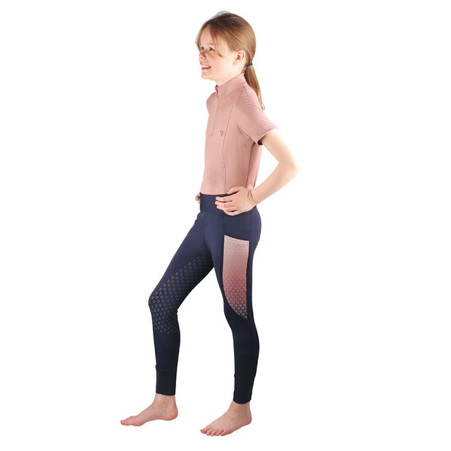 Hy Equestrian Elevate Mizs Riding Tights #colour_navy