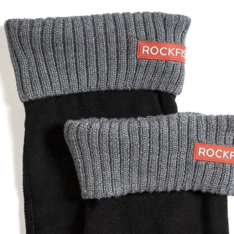 Rockfish Womens Boot Liner #colour_ribbed-black-grey