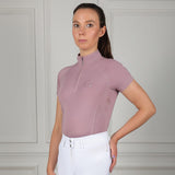 Coldstream Ladies Midlem Short Sleeve Base Layer #colour_dusky-pink