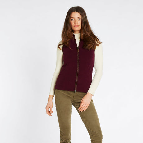 Dubarry Womens Carbury Gilet #colour_ox-blood