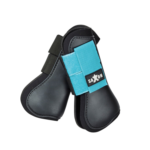 Saxon Open Front Boots #colour_black-blue