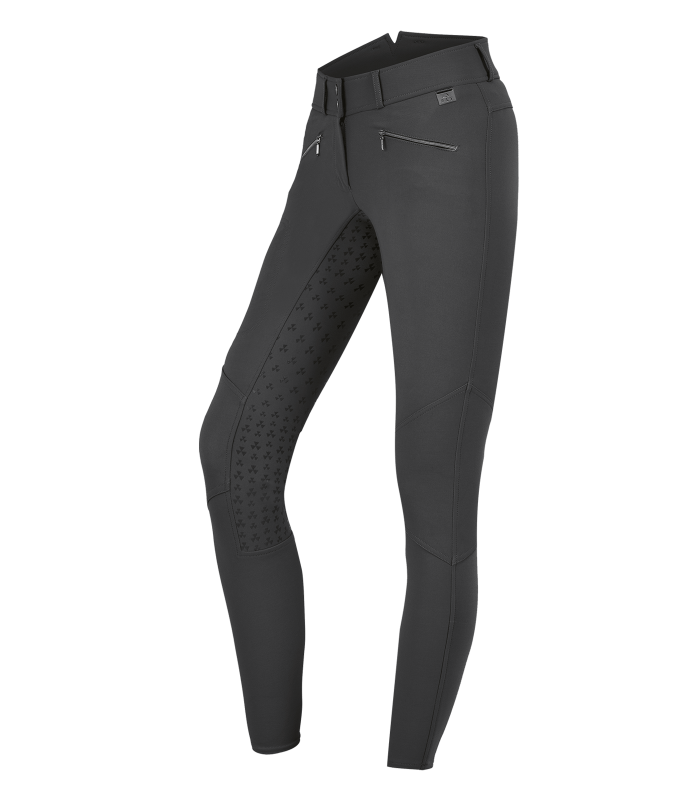 E.L.T Ladies Hella High Waist Silicone Breeches #colour_asphalt