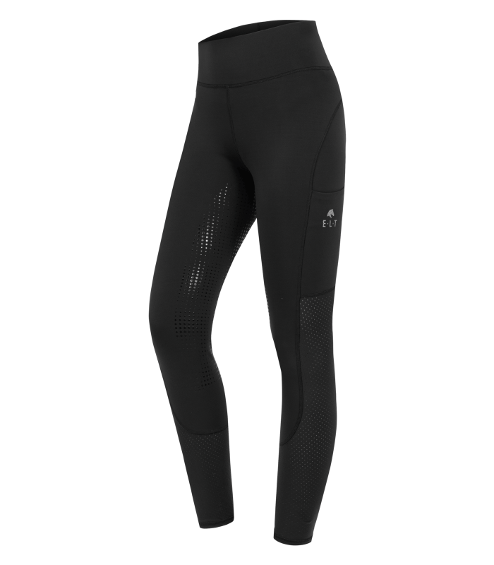 E.L.T Ladies Hanna Mesh High Waist Riding Leggings #colour_black