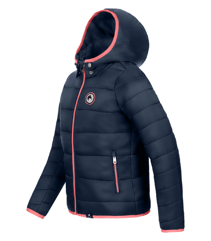 E.L.T Lucky Liv Children's Quilted Jacket #colour_night-blue