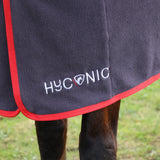 HYCONIC Fleece Rug #colour_charcoal-red