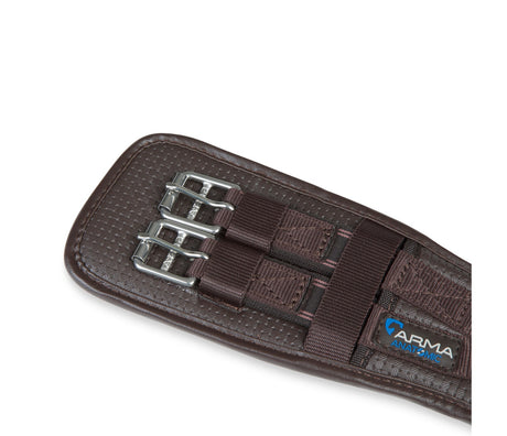 Shires ARMA Anti-Chafe Dressage Girth with Elastic #colour_brown