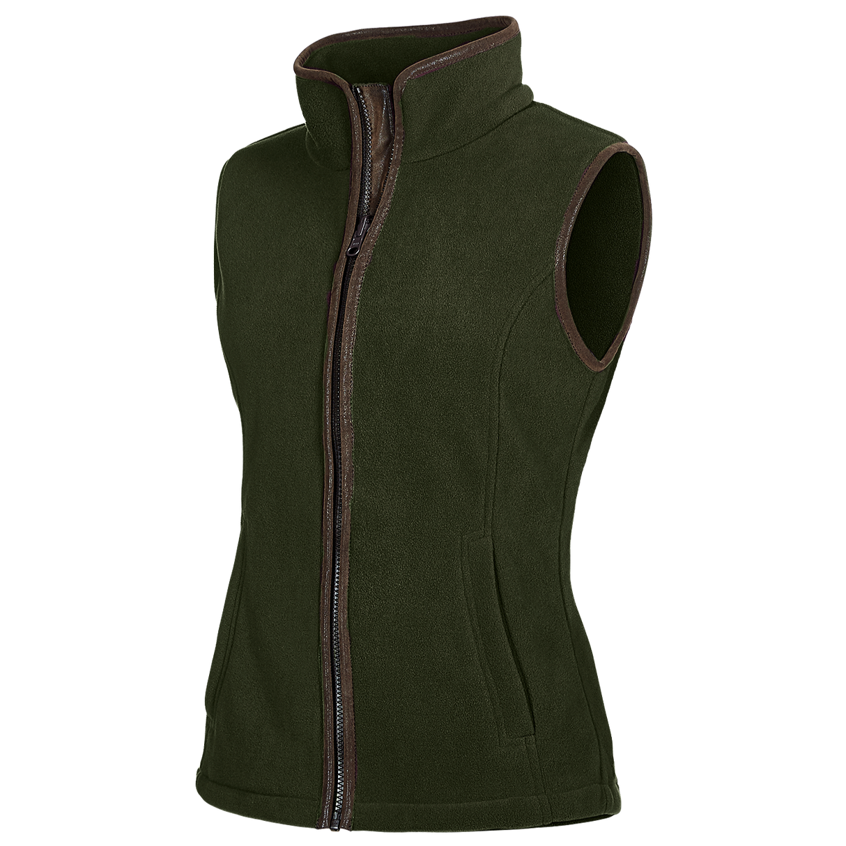 Baleno Sally Ladies Fleece Gilet #colour_khaki