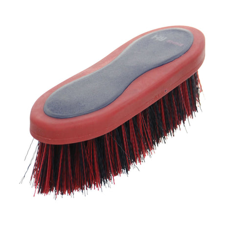 Hy Equestrian Pro Groom Dandy Brush #colour_red-navy