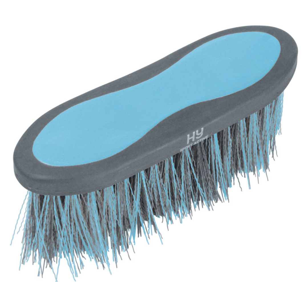 Hy Sport Active Long Bristle Dandy Brush #colour_sky-blue