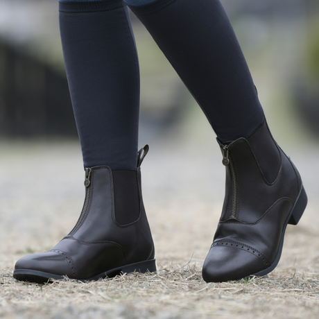 Dublin Adults Foundation Zip Paddock Boots II #colour_brown