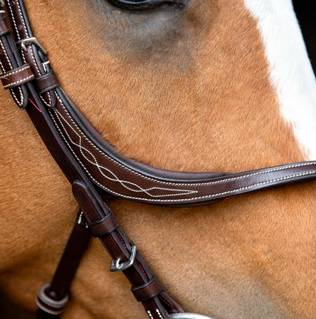 Montar Lyon Fig-8 Organic Tanned Noseband #colour_brown