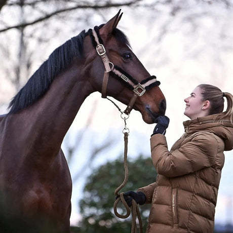 Cavallo Lylou Headcollar #colour_dark-caramel