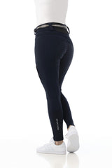 Equitheme Kitzbuhl Ladies Softshell Silicone Full Seat Breeches #colour_navy