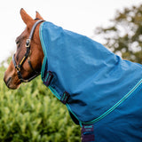 Horseware Ireland Rhino Turnout Hood 0g #colour_navy-aqua-grey