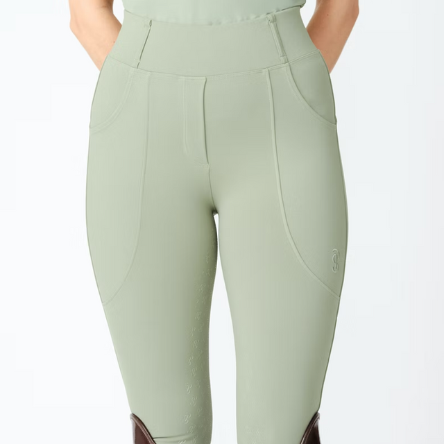 PS of Sweden Khaki Green Juliette Riding Tights #colour_khaki-green