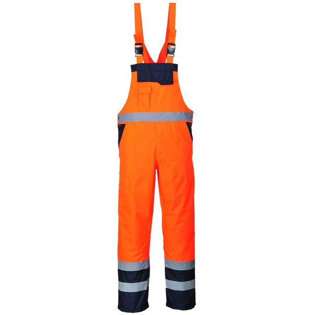 Portwest Contrast Bib & Brace - Lined #colour_orange