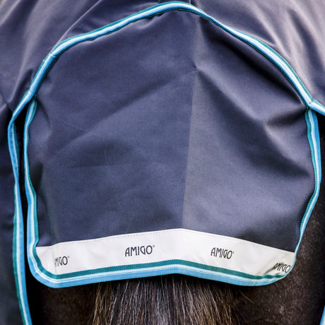 Horseware Ireland Amigo Bravo 12 Original 50g Lite Turnout Rug #colour_navy-turquoise-aqua-blue