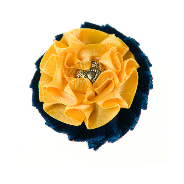 ShowQuest Newport Buttonhole #colour_navy-sunshine-gold