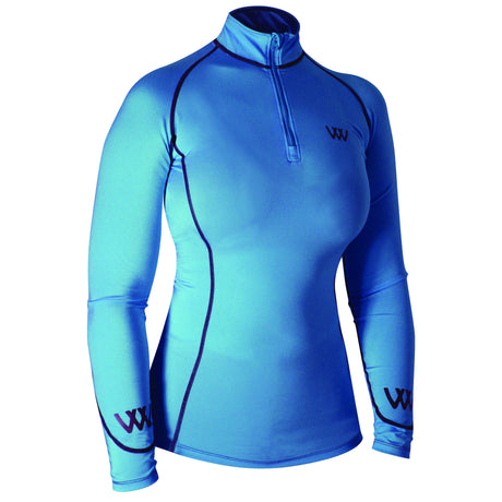 Woof Wear Performance Ladies Riding Shirt #colour_powder-blue