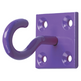 Perry Equestrian Chain Hook on Plate - Pack of 2 #colour_purple