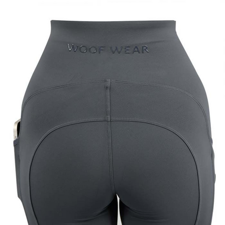 Woof Wear Ladies Knee Patch Riding Tights #colour_slate