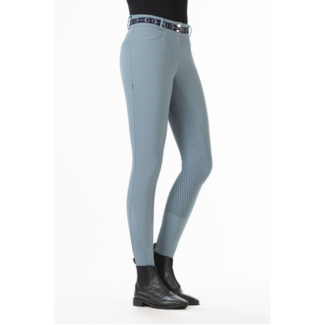 HKM Monaco Style Silicone Full Seat Riding Breeches #colour_sage