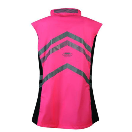 Weatherbeeta Reflective Lightweight Waterproof Vest #colour_pink