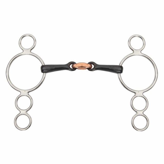 Shires Sweet Iron Three Ring Dutch Gag with Lozenge